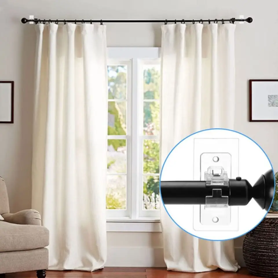 2pcs Vysoko kvalitný viacúčelová záclonová tyčinka Dote Domác