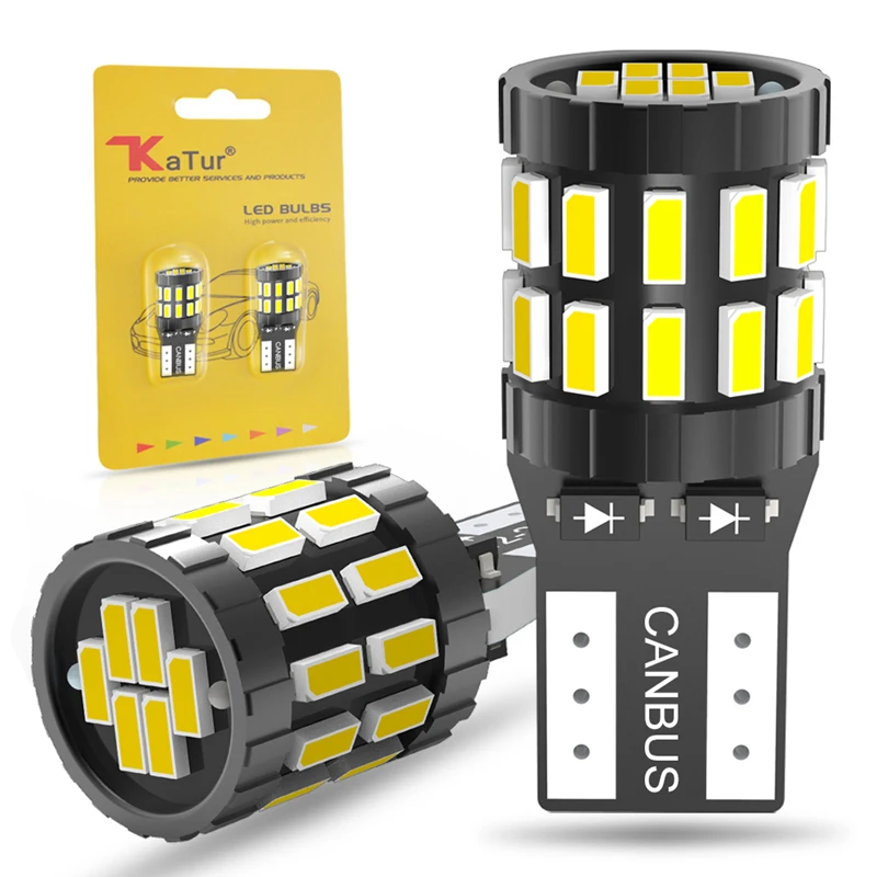 2PCS W5W T10 LED LED CANBUS Žiarovky Chyba bezplatná automatická lampa 12V biela modrá červená pomarančová farebná farebná vôľa Parkovacie svetlá Čítanie