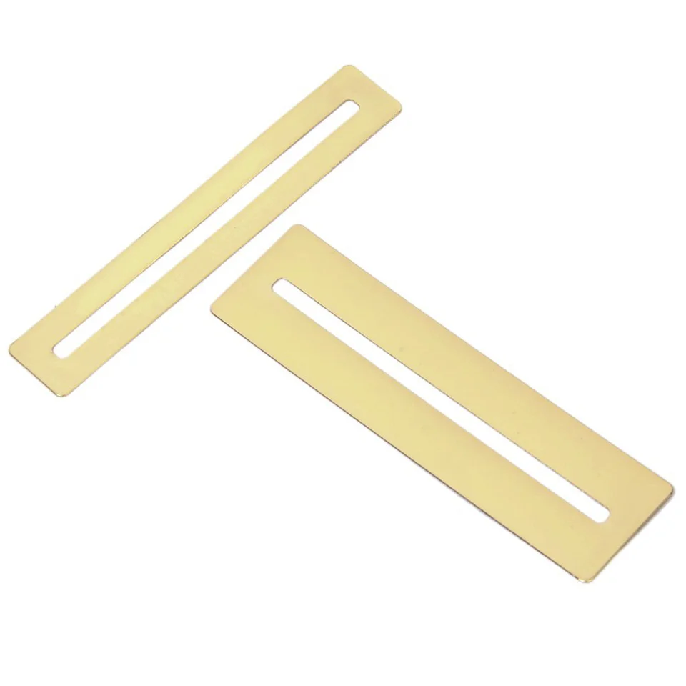 2pcs Wide+úzka nehrdzavejúca oceľ 3 mm slot gitara chrániče hmatníka (zlatá) Gitara Fretboard Protector