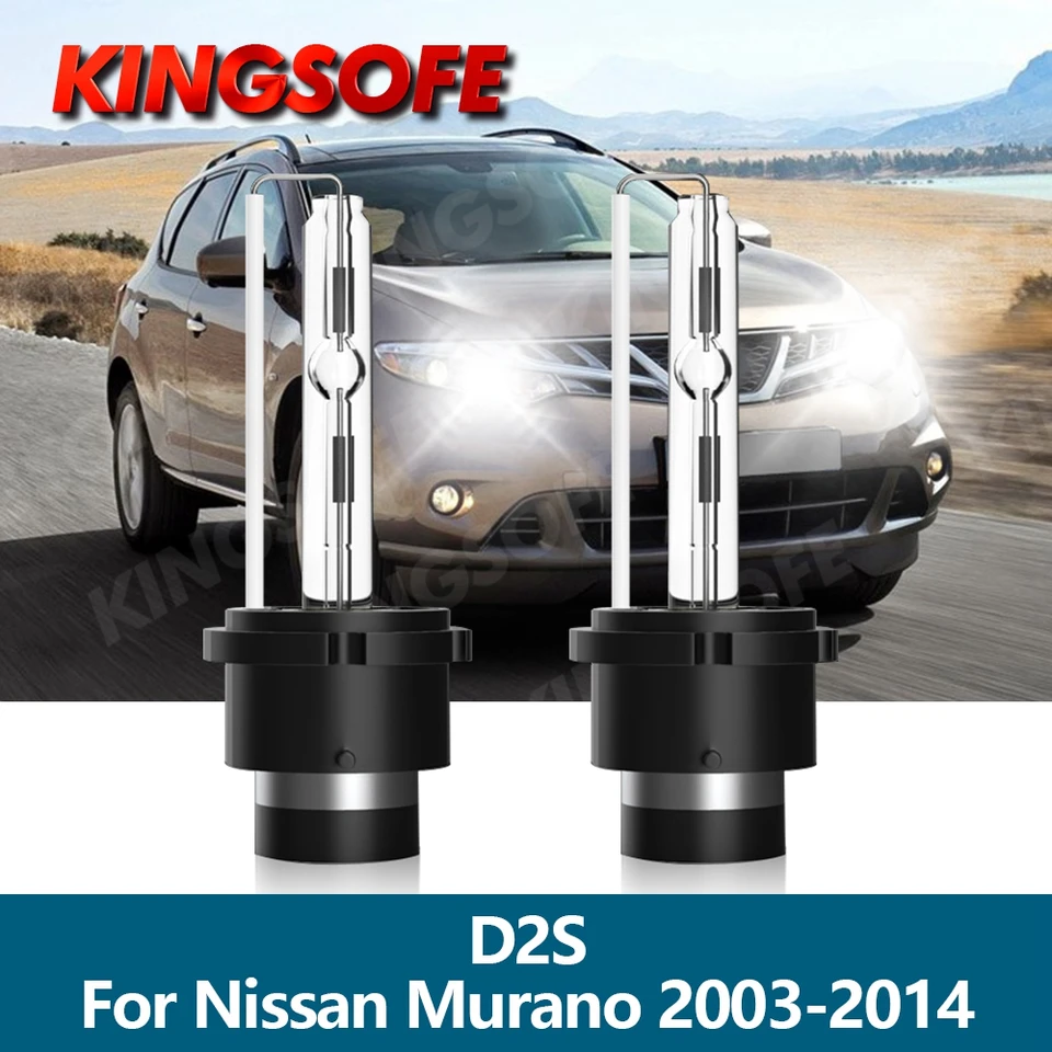 2PCS XENON HID D2S Svetlomety automobilu Automatické svetlá pre Murano Nissan 2003 2004 2005 2006 2007 2008 2009 2009 2010 2012 2012 2013 2014 2014