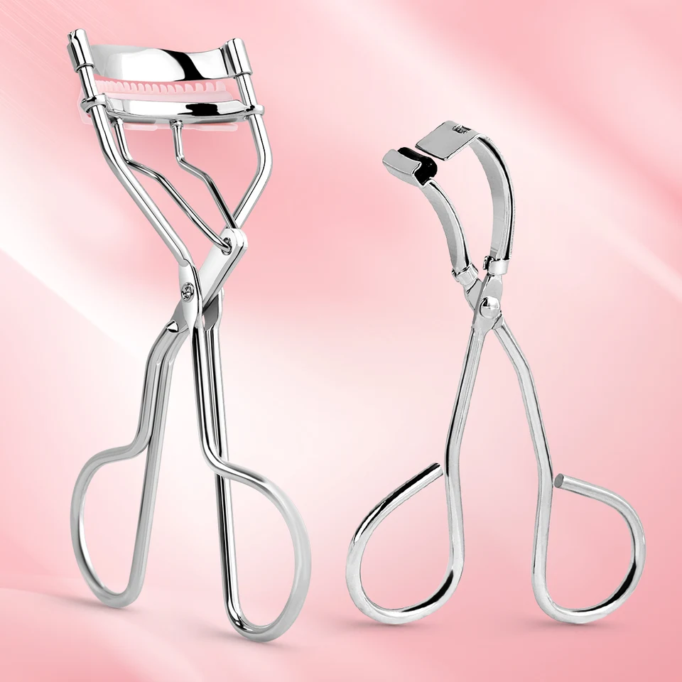 2pcs z nehrdzavejúcej oceľovej rias curlingu súprava, curling 360 stupňov bez okraja, vhodné pre ženský make -up.