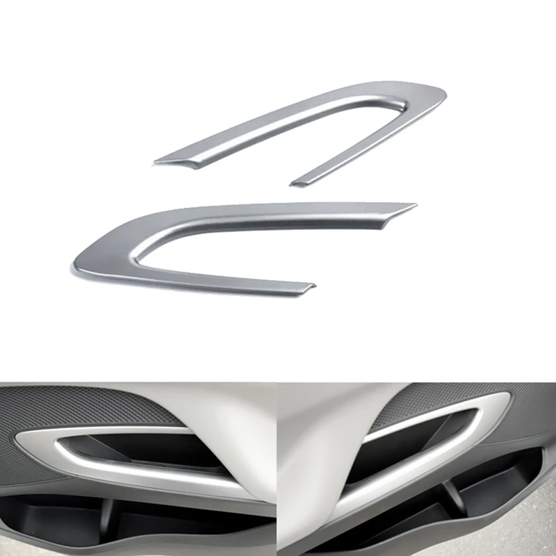2pcs Zadné dvere rukoväte rámu Cover Interiér dekoratívne pre Chevrolet Sail 3 2015-2017