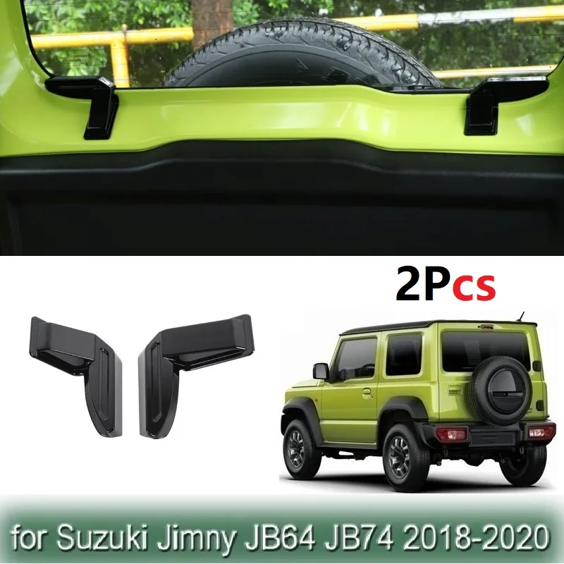 2PCS Zadné čelné sklo Ochrana drôtového drôtu Ochrana Čierny ABS pre Suzuki Jimny Sierra JB64 JB74 2018-2021 Demister Cover Cover