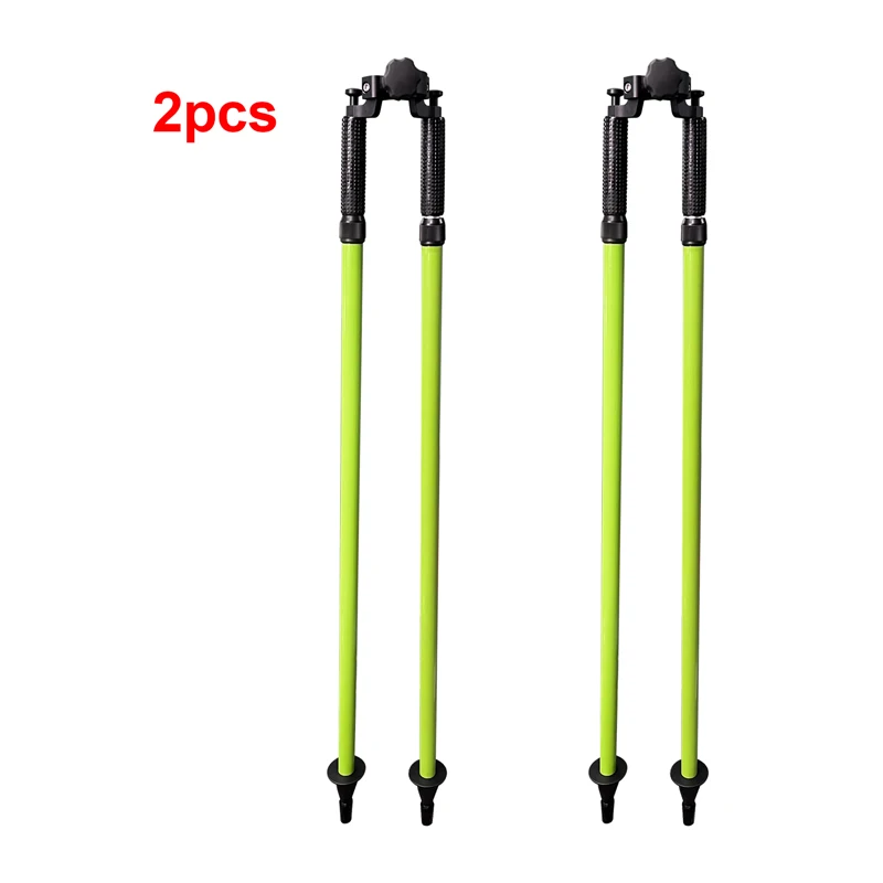 2pcs zelený hliníkový dvojpretie s svorkou na uvoľňovanie palcov pre Prism Celkovo stanica GPS GPSS Surveying