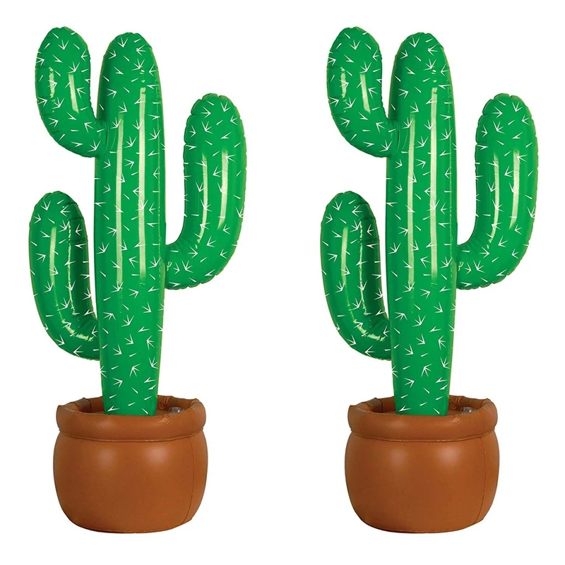 2pcs ľahký vzduch nafukovací kaktus kokosový strom domáci bazén Outdoor Party Decoration Ress