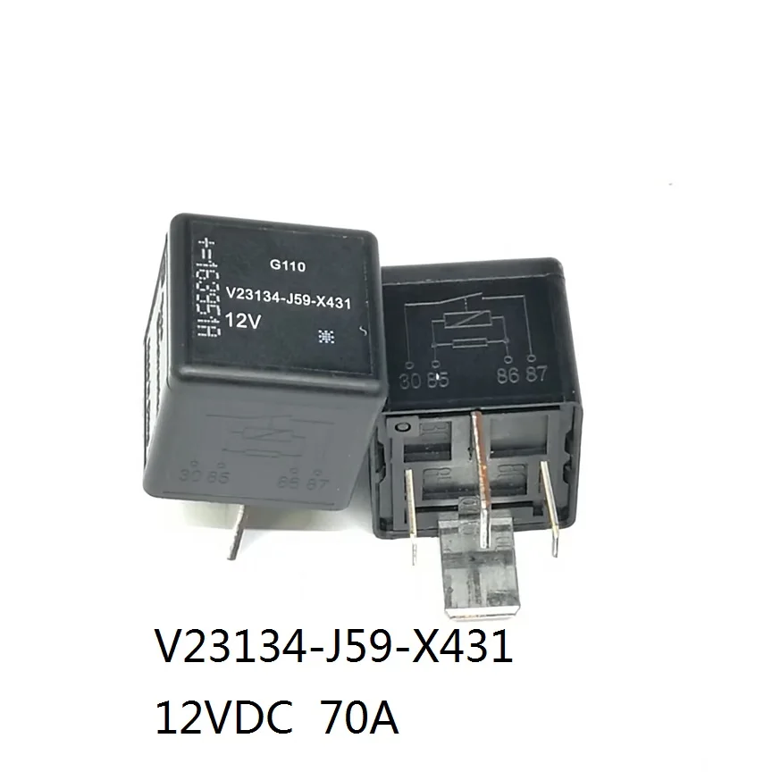 2pcs/šarža 12VDC relé V23134-J59-X431 DIP-4P 70A V23134-J59 V23134