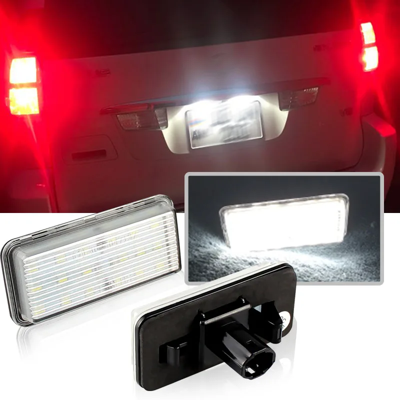 2pcs Žiadna chyba Canbus Auto LED Number LED LIPSIVE SVETLO pre Toyota Land Cruiser 100 200 Prado 120 Reiz 4D Mark X Príslušenstvo