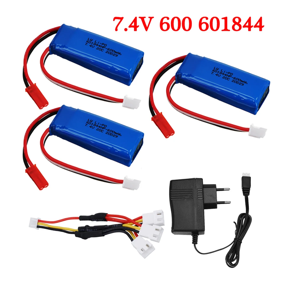 2S batéria pre Wltoys K989 náhradná batéria 7,4 V 600 mAh Lipo batéria pre Wltoys K969 K979 K989 K999 P929 P939 P939 RC Náhradné diely automobilov