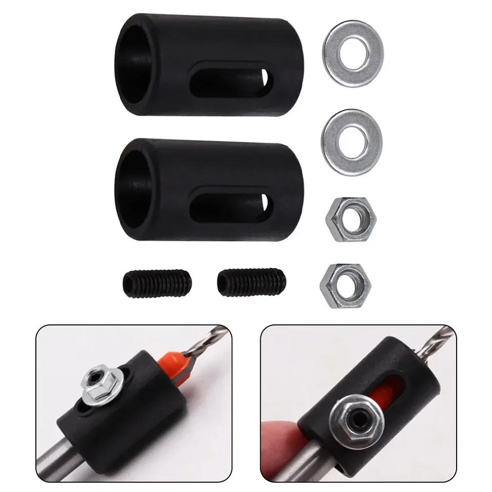 2set Woodworking Warm Lifter Hĺbka zastavenia golierov prsteňa dvojdierka drevené doplnky zastavte prsteň