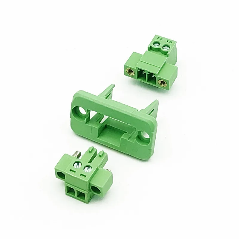 2sets tón 3,81 mm 2/3/4/5/6/8/8/19/10/11/16p cez konektor bezplukového zvaru na stenu s konektorom bezplukového zvaru s pevným panelom príruby