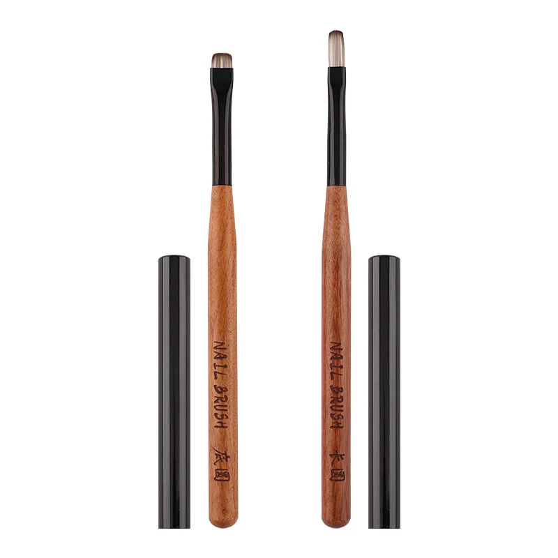 2Style Sandalwood Gel Painting Brush Nail Art pre gélovú špičku predlžovanie akrylového staviteľa príslušenstva nechtových kefiek na nechty
