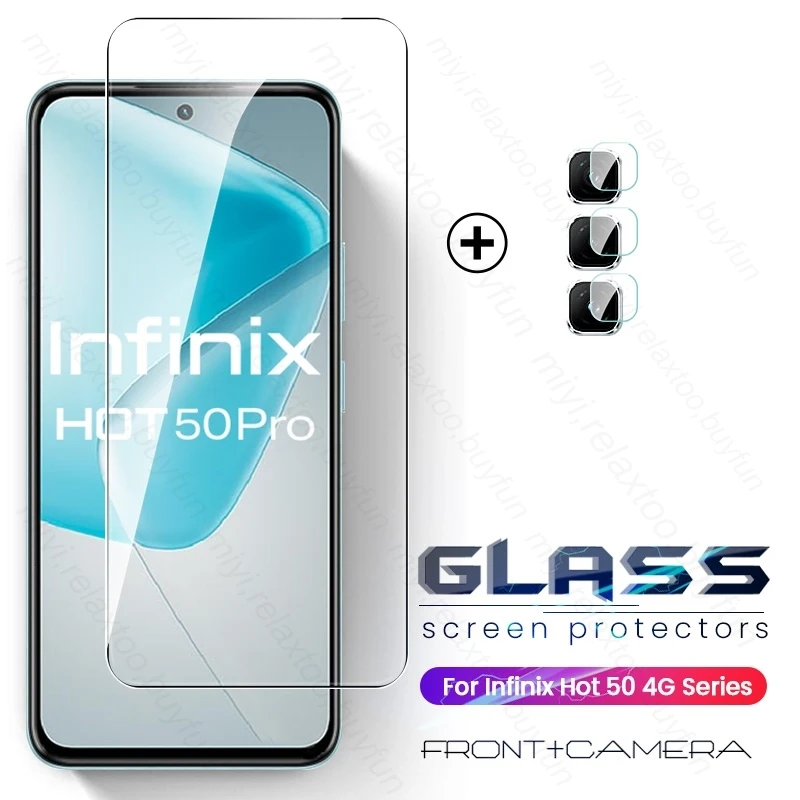 2to1 Chránič obrazovky s obrazovkou fotoaparátu pre Infinix Hot 50 Pro 50I 4G Ochranné sklo na infini Hot50 5G HOT50PRO HOT50I 4G 2024