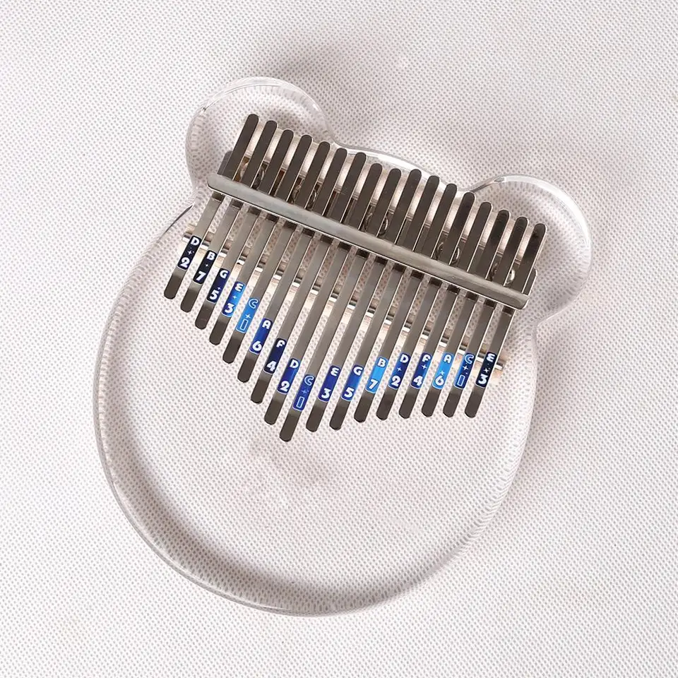 2x 17 Klávesy Kalimba Scale Sticker THUMB KEY KEY NOCE STRÁNKA HUDBICKÝ PRÍSLUŠENÝ ČASŤ Študent Hudobné prístrojové prístroje