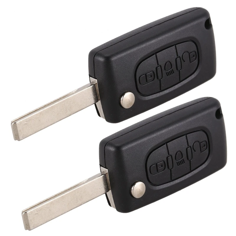 2x 3 tlačidlo Key Kryt diaľkové ovládanie pre Citroen C2 C3 C4 C5 C6 XSARA PICASSO