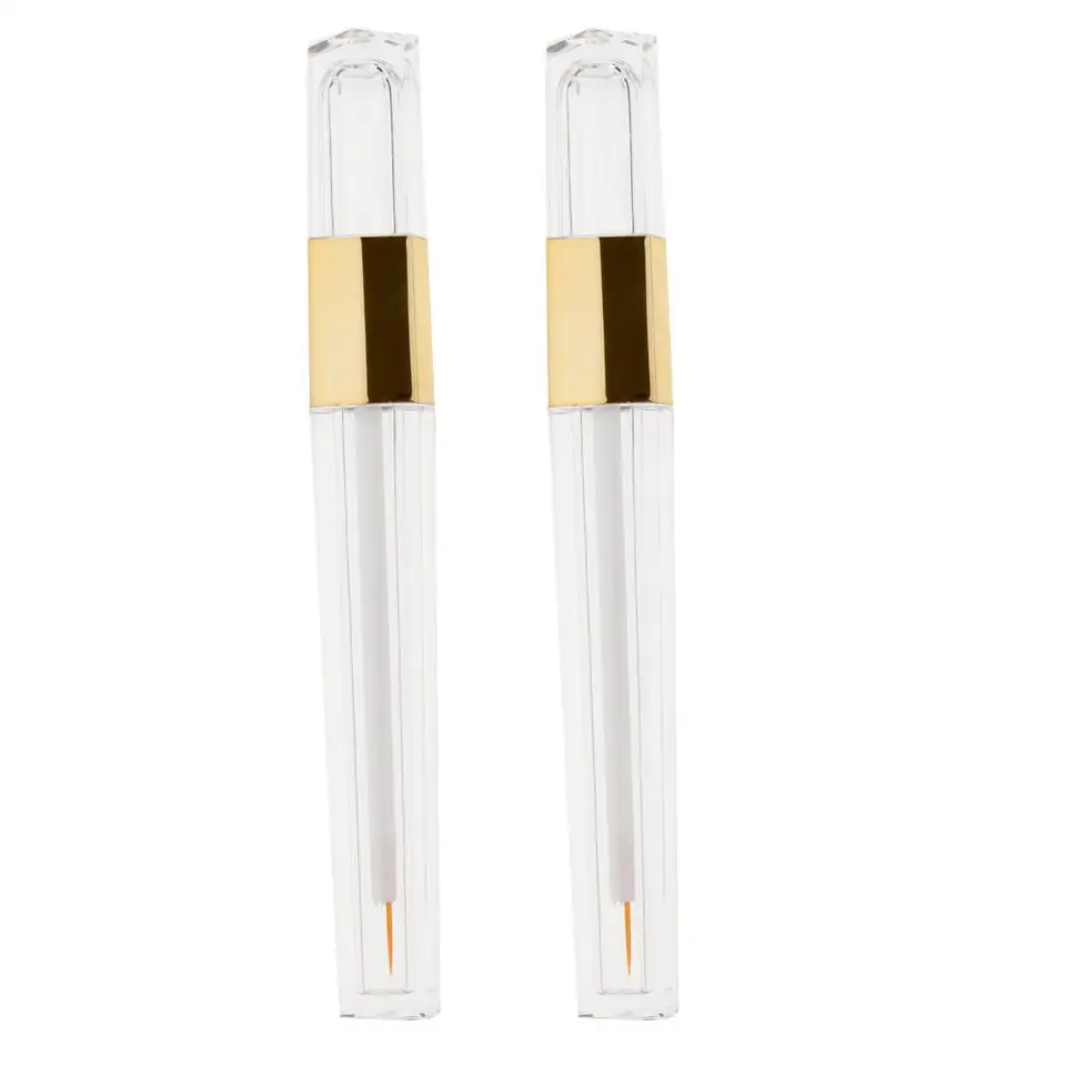 2x 5 ml trubice prázdna kozmetická nádoba na kvapalinu s kefou s kefou
