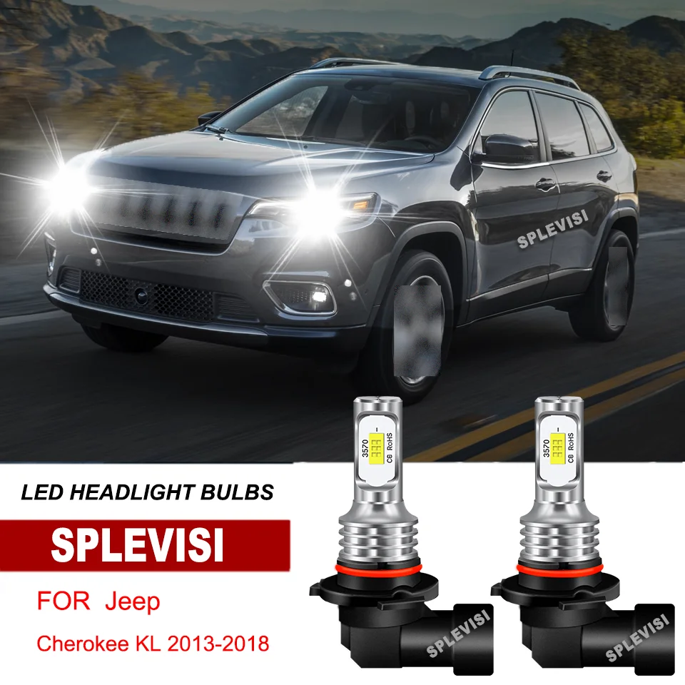 2x 9012 HIR2 Auto LED svetlomety žiarovky 6000K White IP67 Hliník pre Jeep Cherokee KL 2013-2018 Land Rover Discovery IV 2010-2022