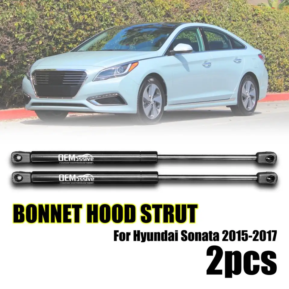 2x Bonnet Struts plynový jarný držiak na jarnú kapucňu Držiteľ podopreje Arms Set Fit for Hyundai Sonata 2015 2016 2017 Sedan 81171c1000