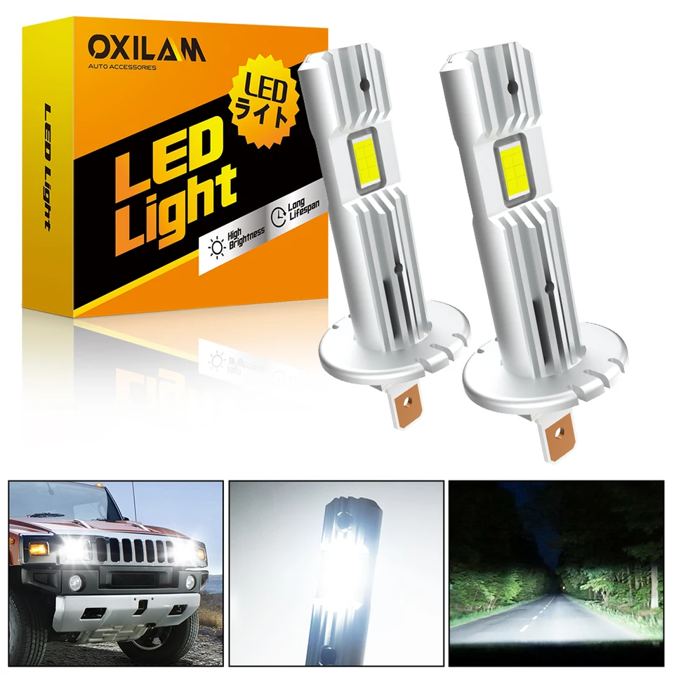 2x CANBUS H1 LED svetlomet pre VW Golf 6 7 5 MK3 Renault Clio 3 4 Audi A3 BMW E30 E36 FORD FOCK MK1 MK3 MK4 Toyota YARIS AURIS