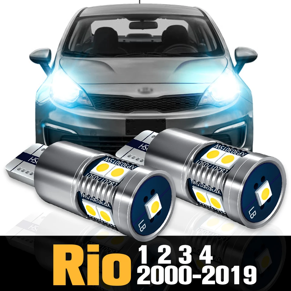 2x CANBUS LED CLEARANCE SVETLO SVETLO PARKOVANIE PRÍSTUPY PRE KIA RIO 2 3 4 2000-2019 2006 2009 2010 2010 2011 2013 2015 2015 2016 2016