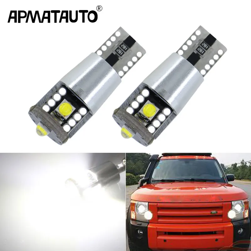 2x CANBUS T10 W5W 194 LED LED svetlo svetlo žiarovka Žiarovka pre Land Rover V8 Discovery 4 2 3 x8 Freelander 2 Defender A8 A9