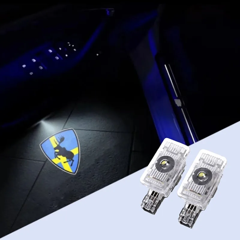 2x Dvere LED LEG LED LOGO LOGO DVERY DVERY Puddle Lights kompatibilné pre Volvo V40 V60 XC40 XC60 XC90 S60 S80 S90