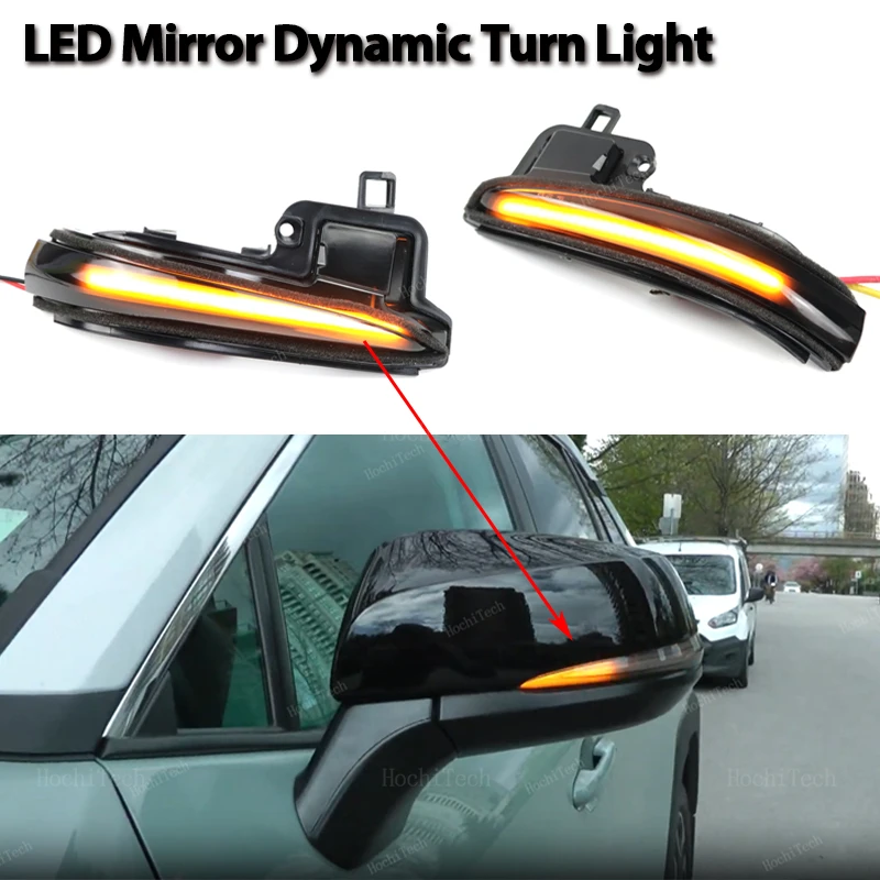 2x dynamické bočné zrkadlo Blinker Light LED Signal Lights pre Toyota Tacoma N300 Highlander Alphard VellFire MK3 RAV4