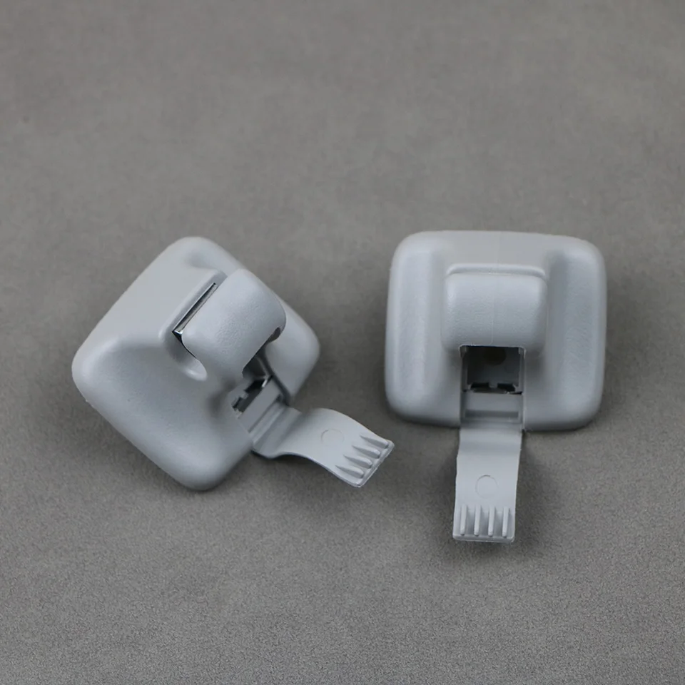 2x Grey Sun Visor Clip Hook Hook pre VW Golf 6 Jetta 5 6 Passat B7 Tiguan Golf Plus 1K0 857 561B 1K0857561B