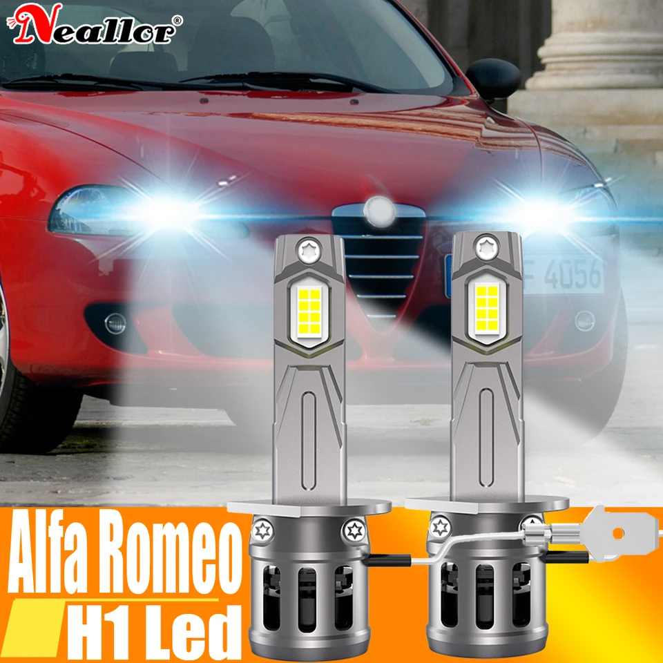 2x H1 LED LED CANBUS svetlomety Svetlá auta High -Power Turbo Super Bright Diode Fog Lamp 12V 55W pre Alfa Romeo Giulietta 147 146
