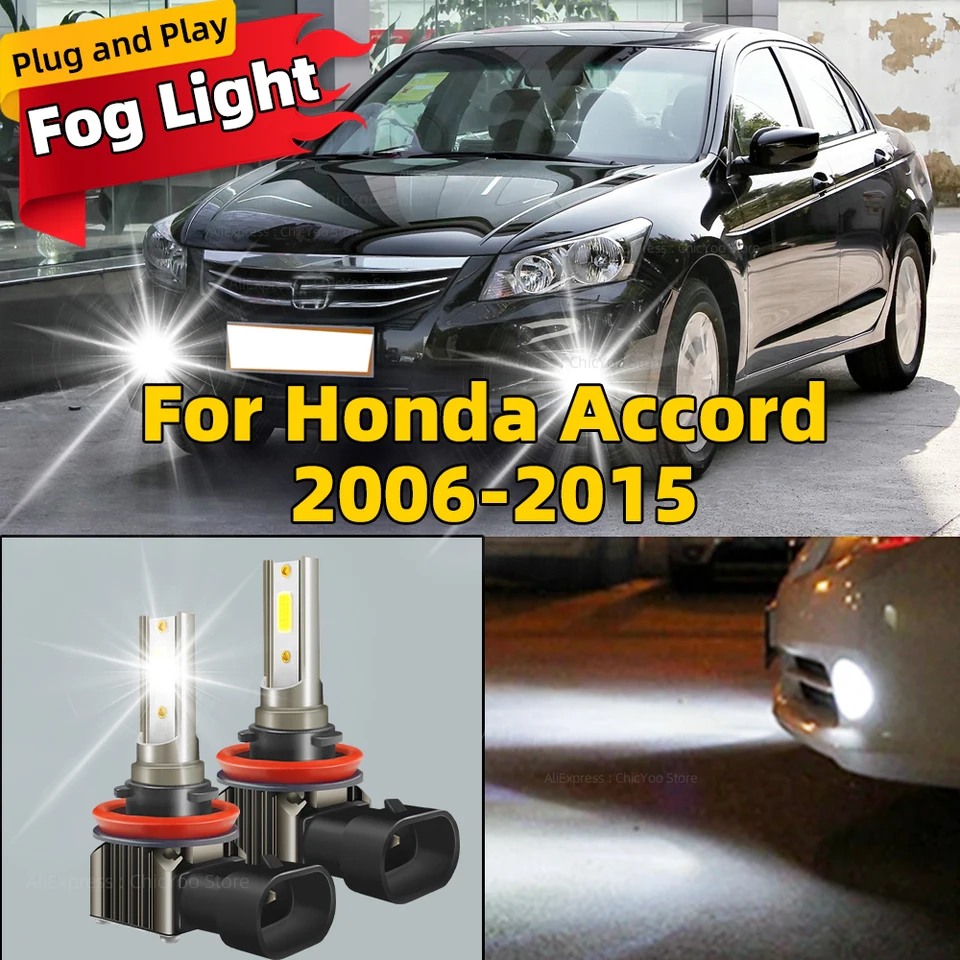 2x H11 H1 H8 LED FOG Light Canbus H9 CAR žiarovka 80W Driving Lamp pre Honda Accord 2006 2007 2008 2009 2010 2012 2012 2012 2013 2014 2014