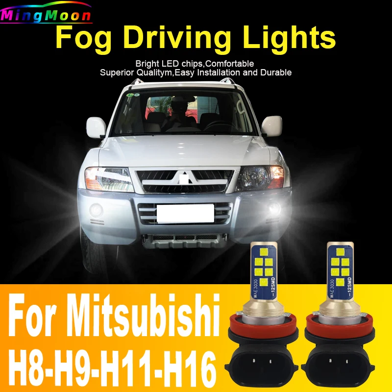 2x H11 H1 LED hmlové svetlá svetlomety Canbus H16 H9 Žiarovka Automobilka jazdná lampa 12v 55 W pre Mitsubishi Outlander Pajero Lancer