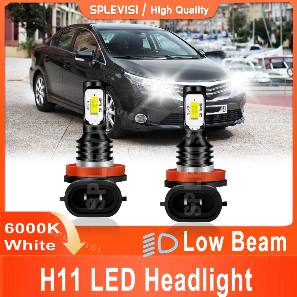 2x H11 LED svetlomet LED LOW LEAM 70W 8000LM BLOW WHITE pre Toyota AVENSIS T27 2009 2010 2010 2012 2013 2014 2015 2015 2016