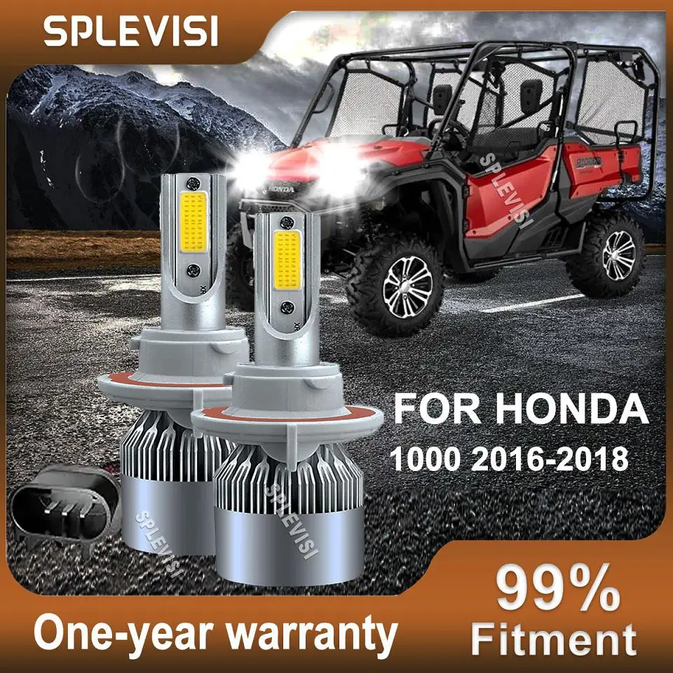 2x H13/9008 LED žiarovky Vysoký nízky lúč 6000K Biela súprava pre Honda Pioneer 1000 2016-2018 Ranger XP 900 2013-2018