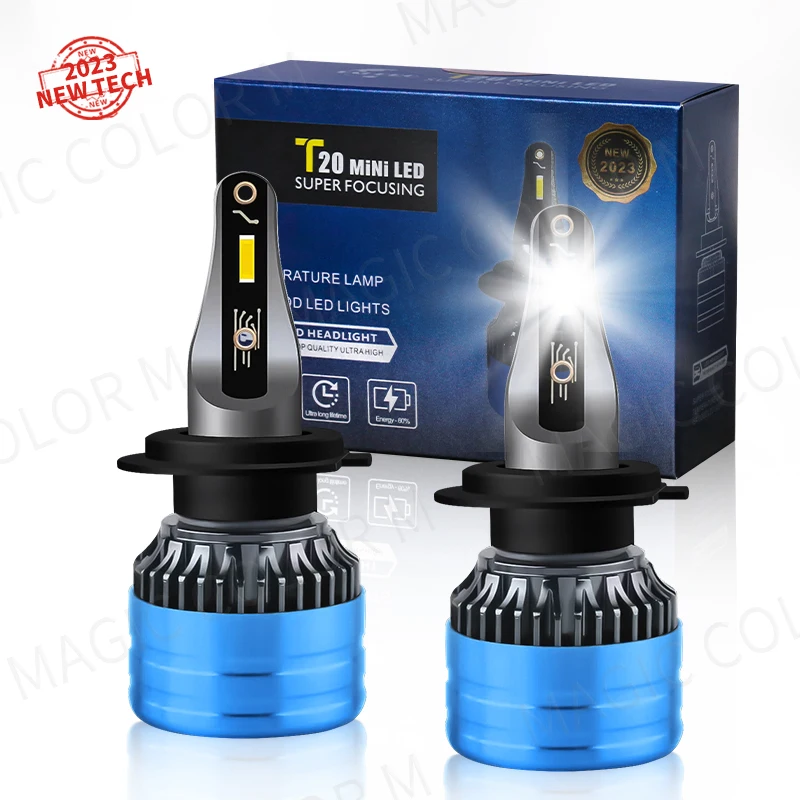 2x H4 LED svetlomet H1 H3 H7 H11 880 9005 9006 CSP 5570 Žiarovky čipov 6000LM 70W 6500K Hight Low Low Log FOG Spotlight Canbus Canbus