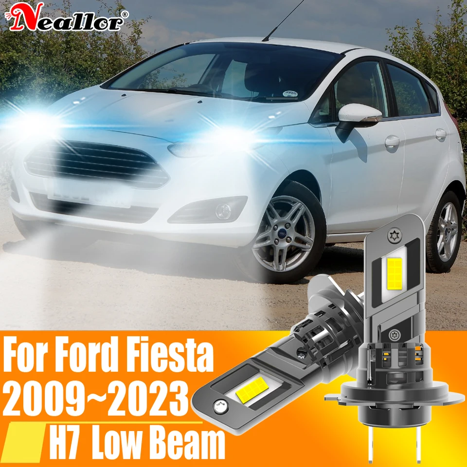 2x High -Power H7 LED svetlomet Canbus žiadna chyba H18 Automobilka 6000K biele svetlo motolórna lampa 12V 55W pre Ford Fiesta 2009 ~ 2023