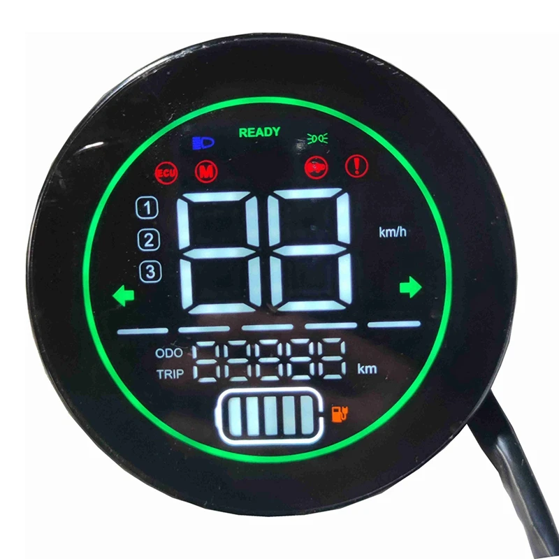 2x Indikátor prístrojového panela Secuter Secuter Secluter 48V 60V 72V Displej olovo-kyselina LED prístrešok