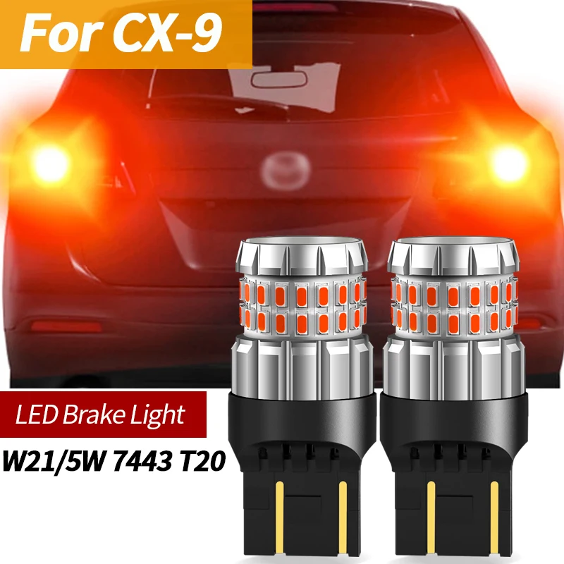 2x LED brzdové svietidlo Lampa 7443 W21/5W T20 pre Mazda CX-9 CX 9 CX9 TB 2012 2012 2013 2014 2014