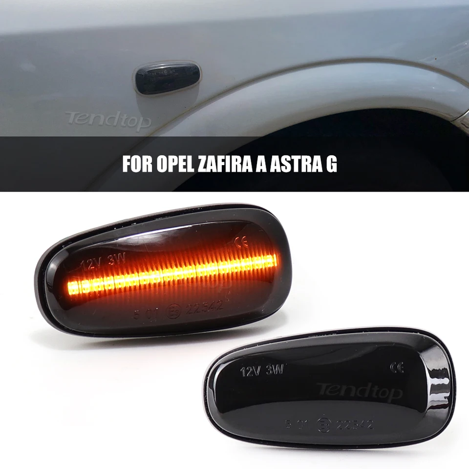 2x LED Dynamic Signal Svetla pre Opel Zafira A 1999-2005 Astra G 1998 1999 2000 2001 2002 2003 2004 2005 2006 2007 2007 2008 2009