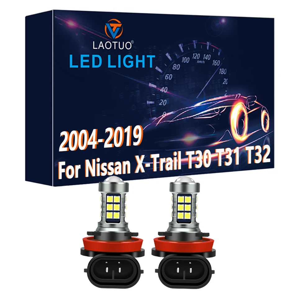 2x LED lampa LED pre NISSAN X-TRAIL T30 T31 T32 2008 2009 2010 2010 2012 2013 2014 2015 2016 2017 2018 2018 2019 Automatické predné hmlové svetlo