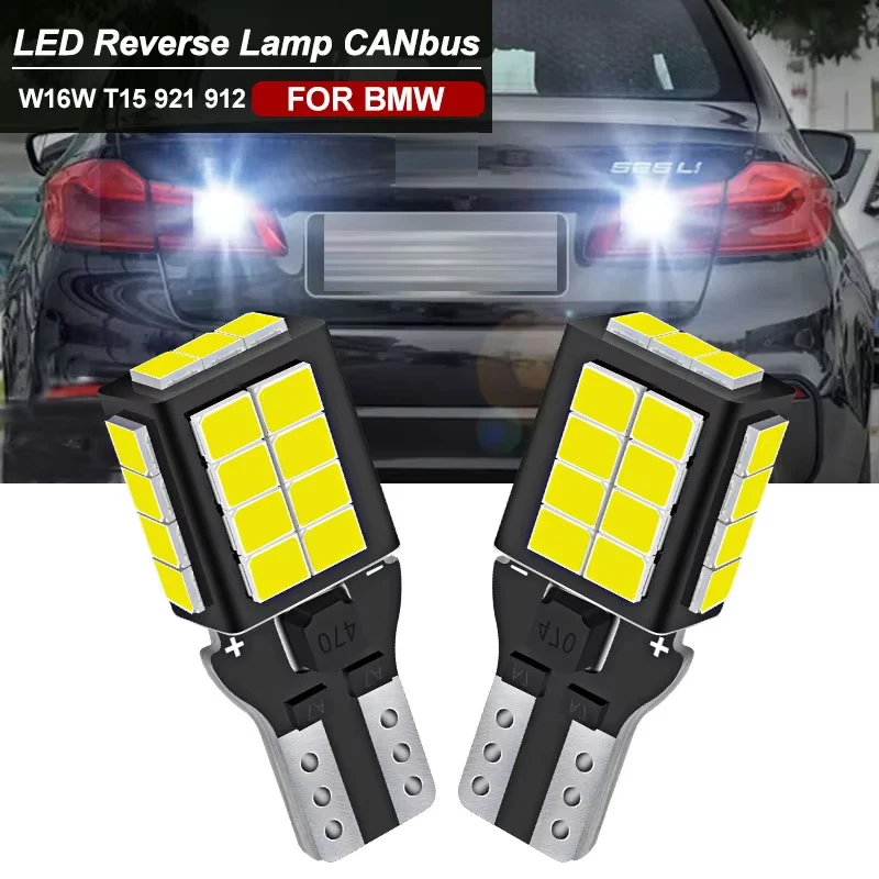2x LED záložná žiarovka s reverzným svetlom Blub W16W T15 Canbus Žiadne chyby pre BMW E81 E87 E88 E82 E92 E90 E91 E60 F07 F11 E61 1 3 5 Séria