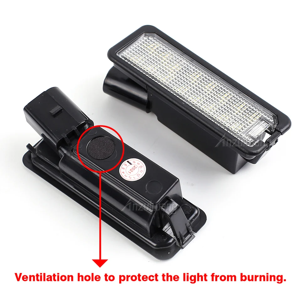 2x LED ŠPZ LIGHT LIGHT 35D 943 021A 1K8943021C PRE VW GTI GOLF 4 5 6 7 MK4 MK5 MK6 MK7 PASSAT B7 CC EOS Scirocco Beetle SMD