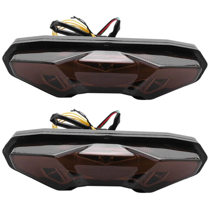 2x motocyklová integrovaná LED chvost Turn Signál pre Yamaha MT-09 FZ-09 MT-09 Tracer