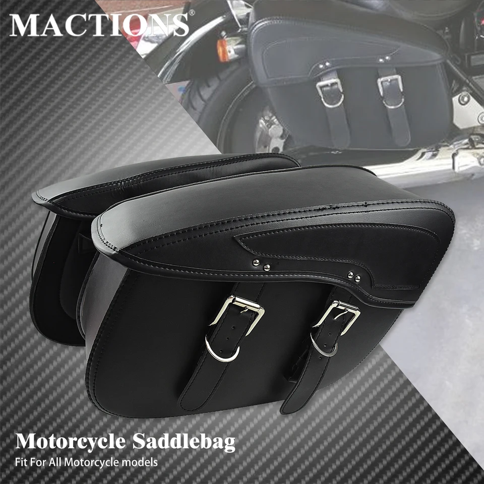 2x motocyklové sedlové vaky kožené batožiny sedlové tašky Vonkajšie bočné taška pre Harley Sportster XL 883 XL 1200 Touring Dyna Softail FL FL
