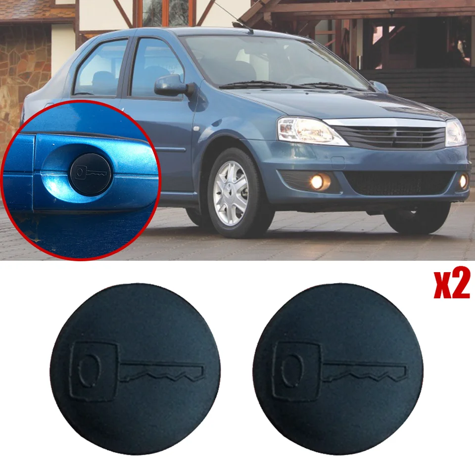 2x Nové pre Renault Logan I II 2004 2005 2006 - 2022 Dacia Logan Dvere Rukoväť kmeňa Keyho dierka zástrčka klip Dust Dust