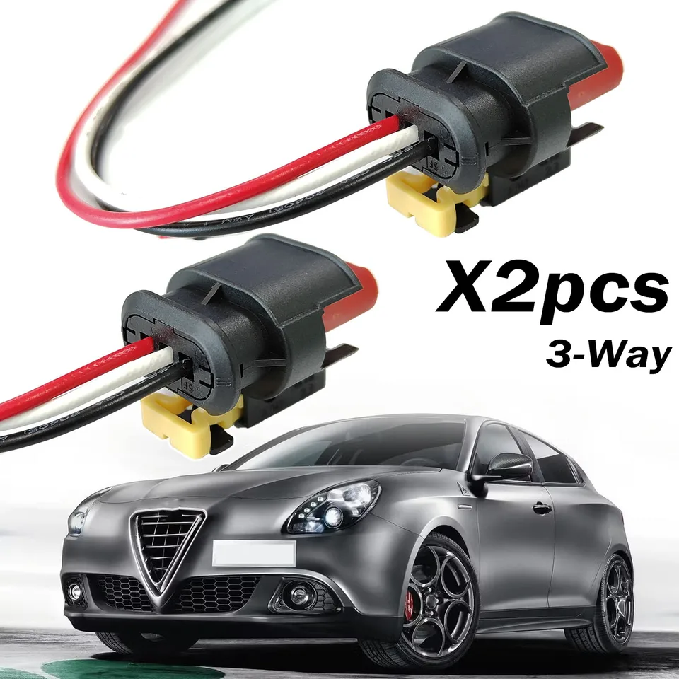2x pre Alfa Romeo Giulietta 159 Brera Mito 4C 3way Ignition Coil Coil Wedič zväzok káblovej zástrčky Stavená opravárenská súprava 71752816