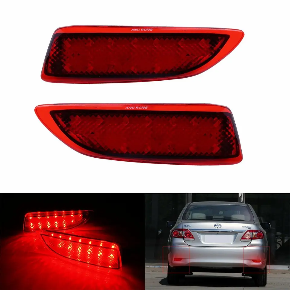 2x pre Toyota Corolla Lexus CT200H Zadný nárazník LED TACK STOP STOP svetlo červená