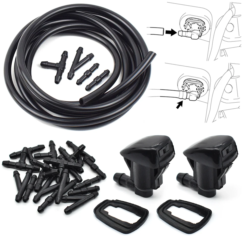 2x predné čelné sklo stierač Wiper Jet Dysle Kit pre Jeep Grand Cherokee Chevy Malibu Pontiac Dodge Durango Grand Caravan Nitro