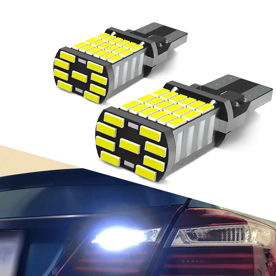 2x signálna lampa T15 LED Super Bright W16W LED žiarovky 912 921 pre parkovacie svetlo zálohovania reverznej žiarovky 12V biela žltá žltá