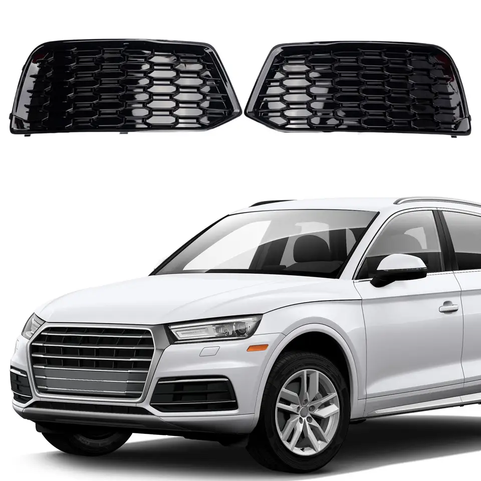 2x Sprievodca prívodom vzduchu predného nárazníka Grill Čierny a doprava pre Audi Q5