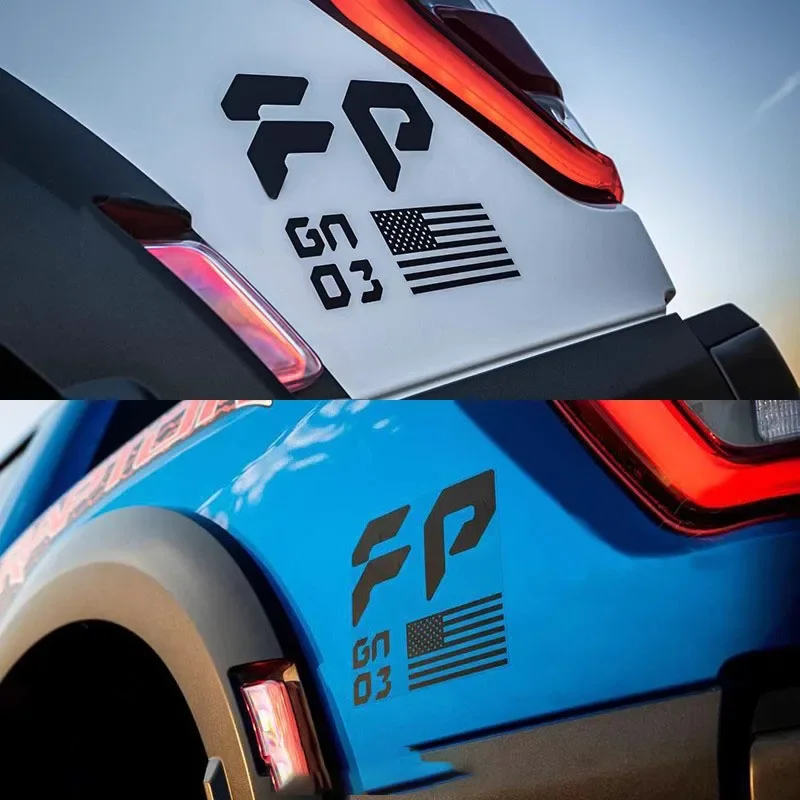 2x Styling vinyl vinylová nálepka pre F-150 Raptor LaCqued FP Gen 3 Vysoko výkonná dekorácia Dodatočná invalidná skrinka Nálepka na nákladné skrinky Tailbox
