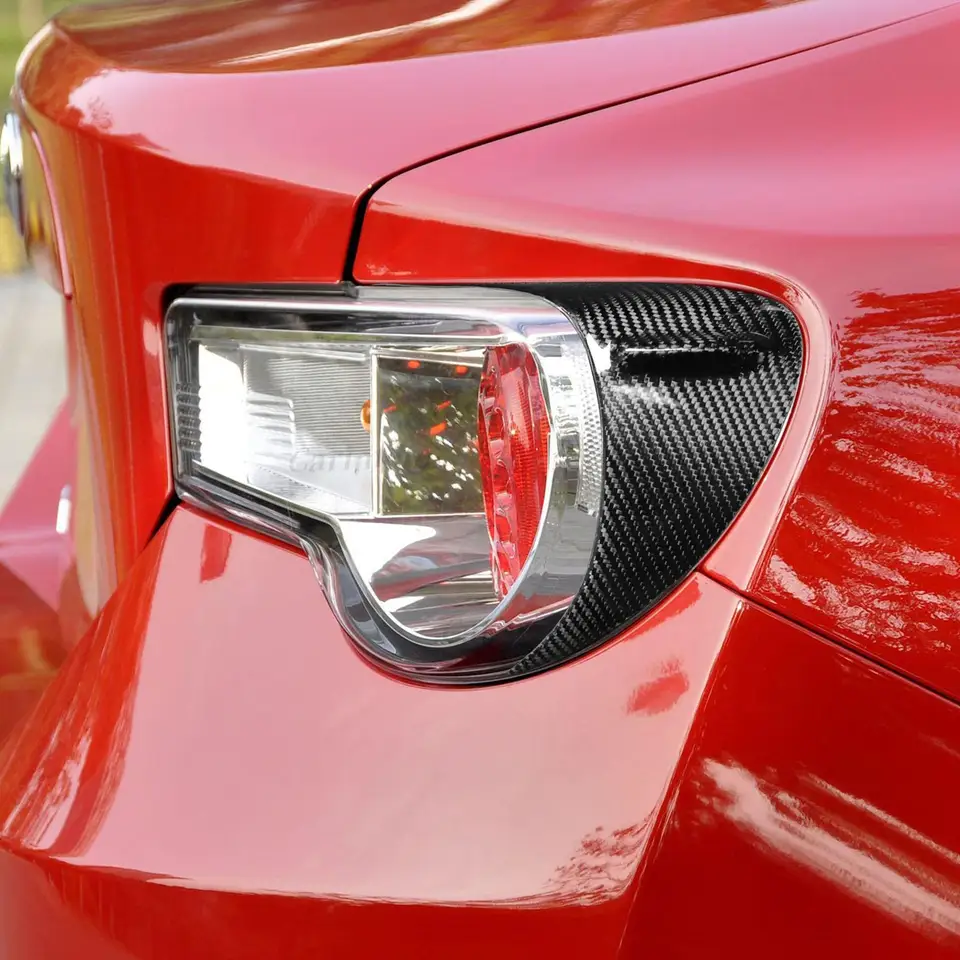 2x uhlíkový fiberrererear Tailight viečka na očné viečka obočie obočie obrus pre toyota GT86 Subaru BRZ